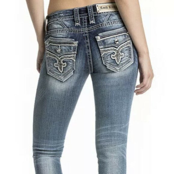 NWT! ROCK REVIVAL "KAMEA" SKINNY JEANS 28 MSRP$189 - Picture 13 of 15